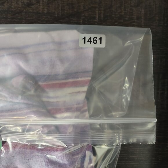 Christopher Banks Petite Striped Top PL‎ Purple Pink Cotton Blend 34 Sleeve USA - Picture 9 of 9